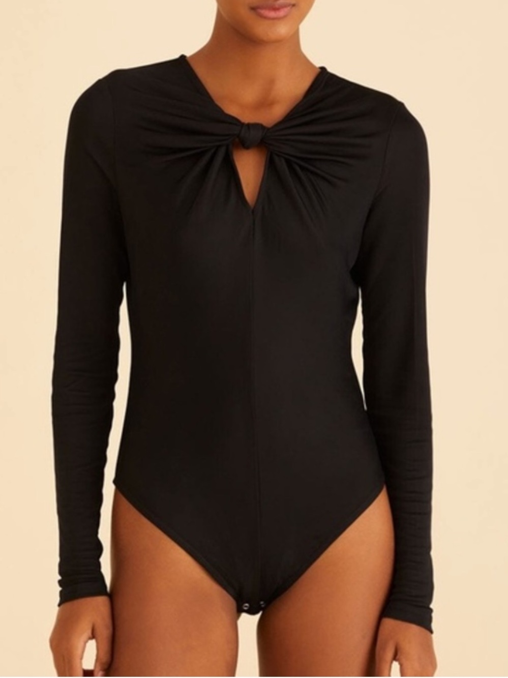 Farm Rio Black Keyhole Bodysuit